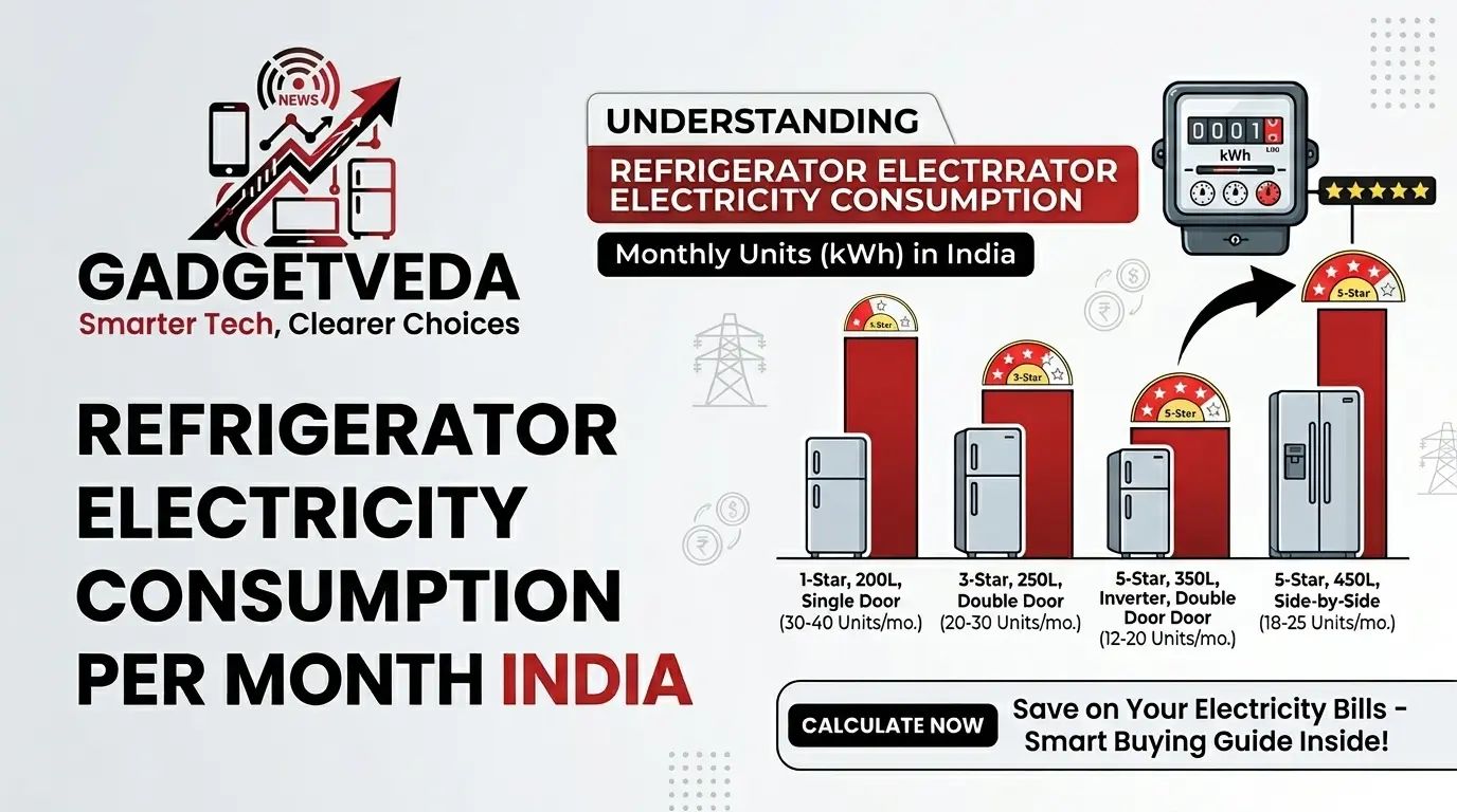 Refrigerator Electricity Consumption Per Month in India [2026]