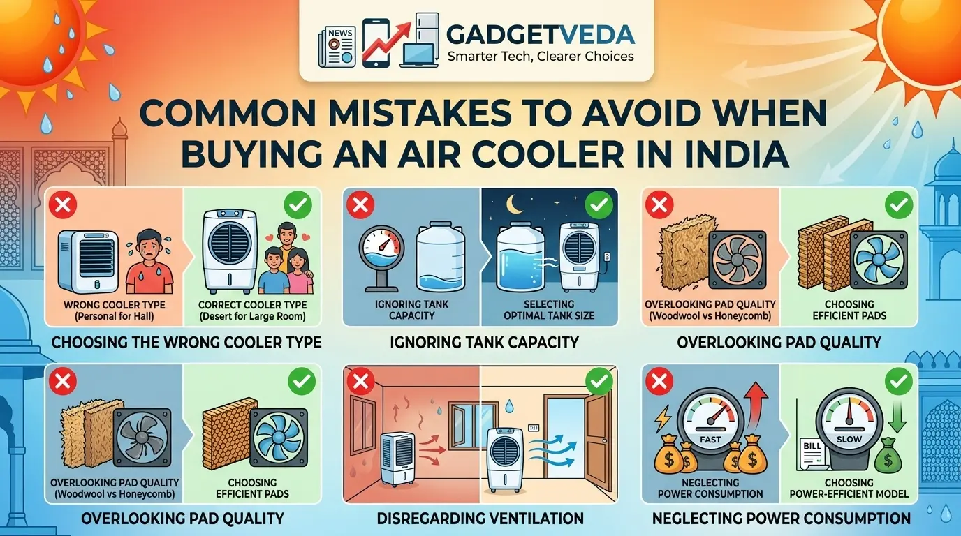 10 Common Mistakes to Avoid When Buying an Air Cooler in India [2026 Guide]