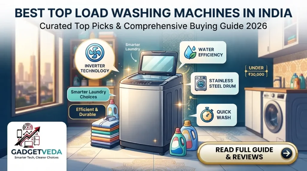 10 Best Top Load Washing Machines in India [2026]