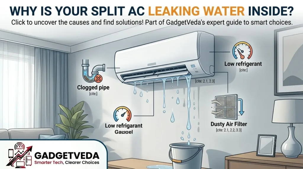 Why Is My Split AC Leaking Water Inside the Room?