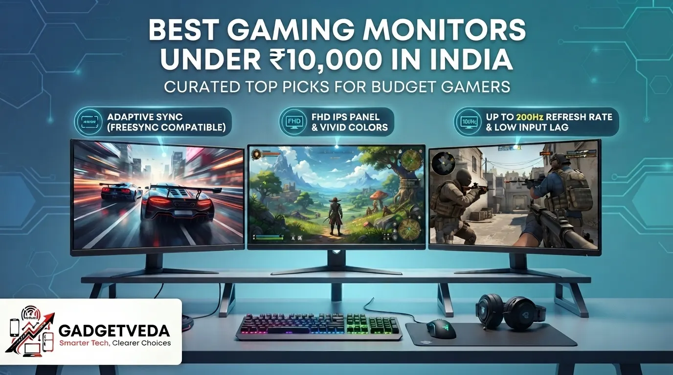 12 Best Gaming Monitors Under ₹10,000 in India [2026]