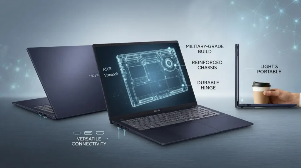 Asus Vivobook 16 Review: Design, Build Durability & Portability
