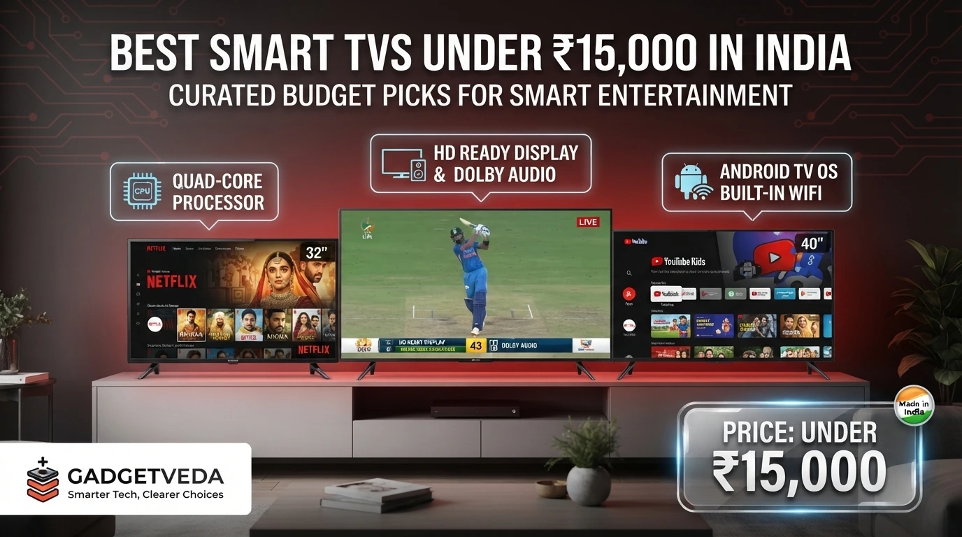 Best Smart TVs Under ₹15,000 in India