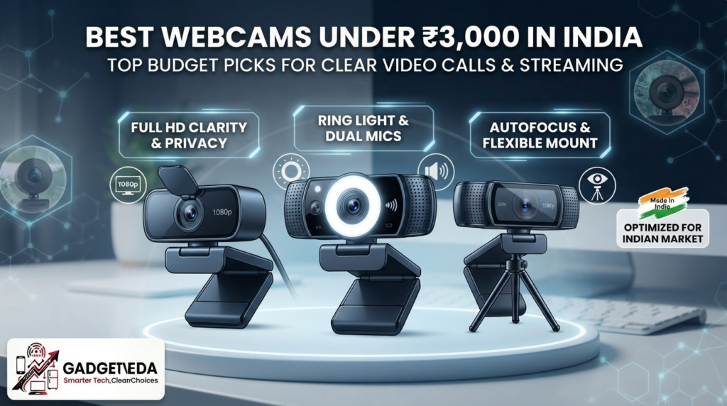 7 Best Webcams Under ₹3,000 in India [2026] | GadgetVeda