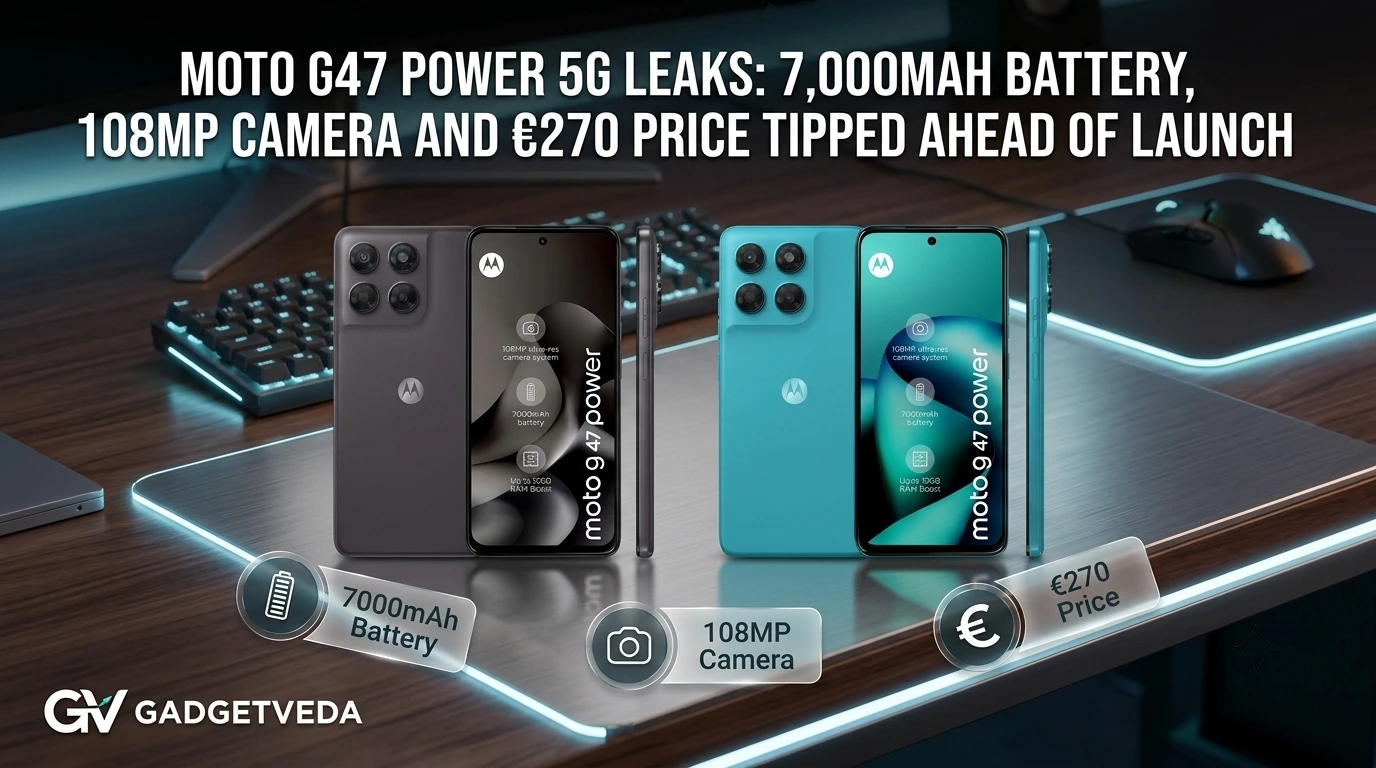 Moto G47 Power 5G Leaks 7,000mAh Battery, 108MP Camera And €270 Price Tipped Ahead Of Launch